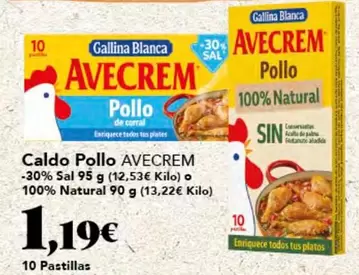 Oferta de Gallina Blanca - Caldo Pollo por 1,19€ en Gadis