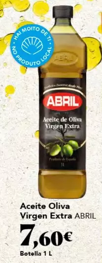 Oferta de Abril - Aceite Oliva Virgen Extra por 7,6€ en Gadis