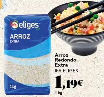 Oferta de Ifa Eliges - Arroz Redondo Extra por 1,19€ en Gadis