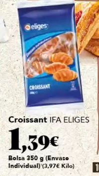 Oferta de Ifa Eliges - Croissant por 1,39€ en Gadis