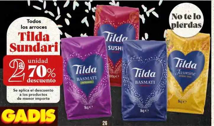 Oferta de Tilda - Todas Los Arroces en Gadis