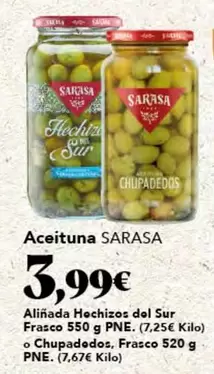 Oferta de Sarasa - Aceituna por 3,99€ en Gadis