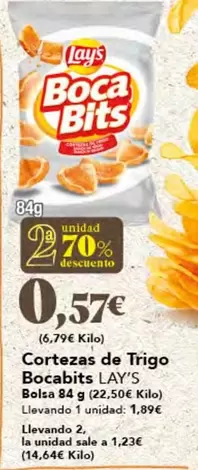 Oferta de Lay's - Cortezas De Trigo por 1,89€ en Gadis