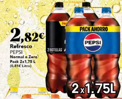 Oferta de Pepsi - Refresco Normal O Zero por 2,82€ en Gadis