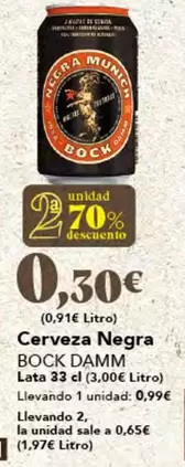 Oferta de Munich - Cerveza Negra por 0,99€ en Gadis