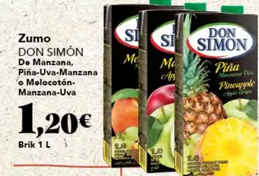 Oferta de Don Simón - Zumo por 1,2€ en Gadis