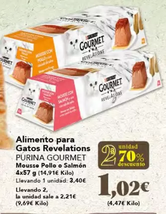 Oferta de Purina - Alimento Para Gatos Revelations por 3,4€ en Gadis