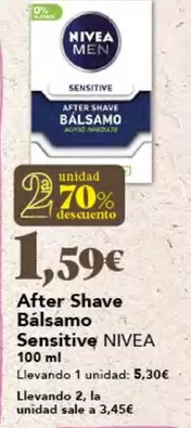 Oferta de Nivea - After Shave Balsamo Sensitive por 1,59€ en Gadis