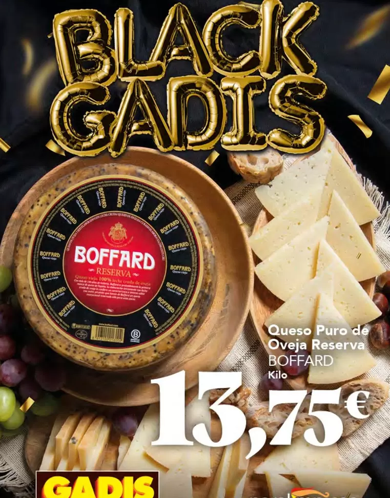 Oferta de Boffard - Queso Puro De Oveja Reserva por 13,75€ en Gadis