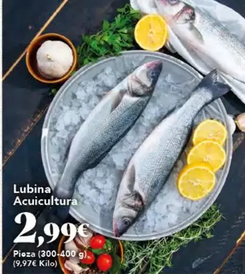 Oferta de Lubina Acuicultura por 2,99€ en Gadis