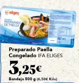 Oferta de Ifa Eliges - Preparado Paella Congelado por 3,25€ en Gadis