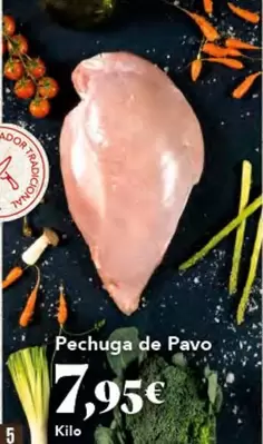 Oferta de Pavo - Pechuga De por 7,95€ en Gadis