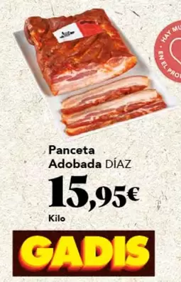 Oferta de Panceta Adobada por 15,95€ en Gadis