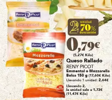 Oferta de Reny Picot - Queso Rallado por 2,64€ en Gadis