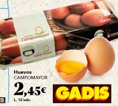 Oferta de Campomayor - Huevos por 2,45€ en Gadis