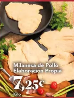 Oferta de Milanesa De Pollo Elaboración Propia por 7,25€ en Gadis