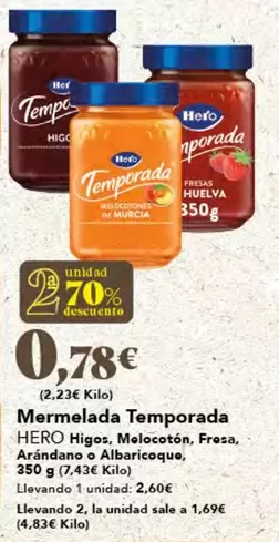 Oferta de Tempo - Mermelada Temporada por 2,6€ en Gadis