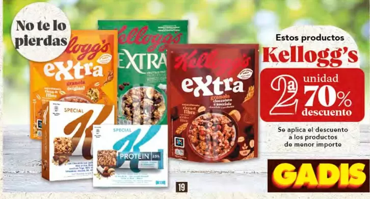 Oferta de Kellogg's - Estos Productos en Gadis