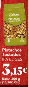 Oferta de Eliges - Pistachos Tostados por 3,15€ en Gadis