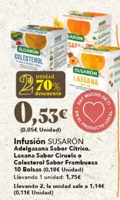 Oferta de Susarón - Infusion por 0,53€ en Gadis