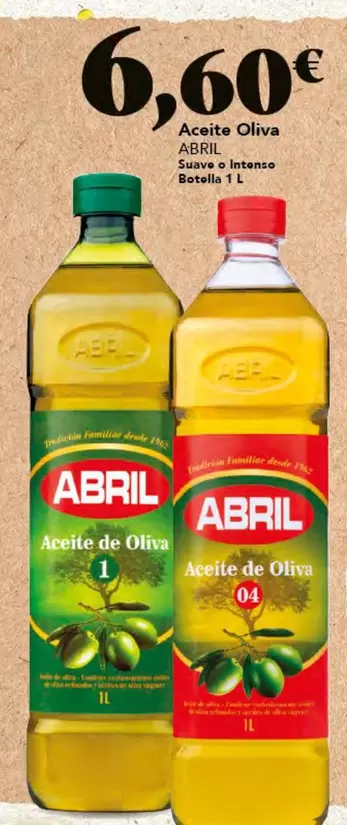 Oferta de Abril - Aceite Oliva por 6,6€ en Gadis