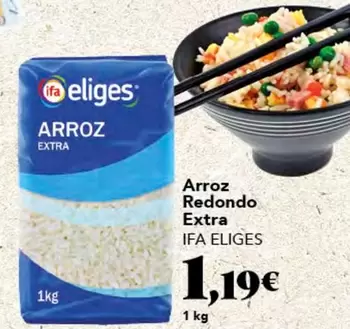 Oferta de Ifa Eliges - Arroz Redondo Extra por 1,19€ en Gadis