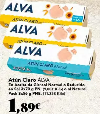 Oferta de Claro - Atún por 1,89€ en Gadis