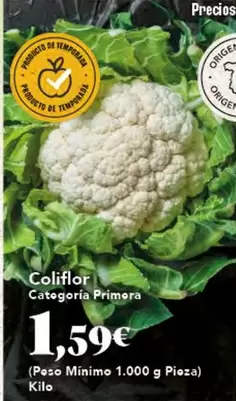 Oferta de Primor - Coliflor por 1,59€ en Gadis