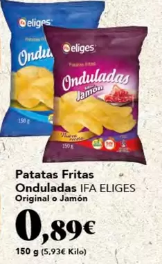 Oferta de Ifa Eliges - Patatas Fritas Onduladas por 0,89€ en Gadis