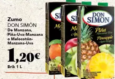 Oferta de Don Simón - Zumo por 1,2€ en Gadis