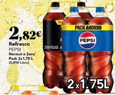 Oferta de Pepsi - Refresco Normal O Zero por 2,82€ en Gadis