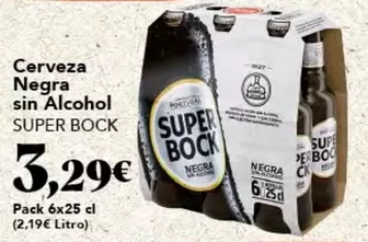 Oferta de Super Bock - Cerveza Negra Sin Alcohol por 3,29€ en Gadis