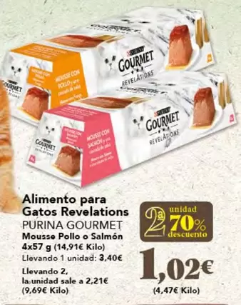 Oferta de Purina - Alimento Para Gatos Revelations por 3,4€ en Gadis