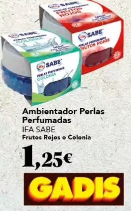 Oferta de Ifa sabe - Ambientador Perlas Perfumadas por 1,25€ en Gadis