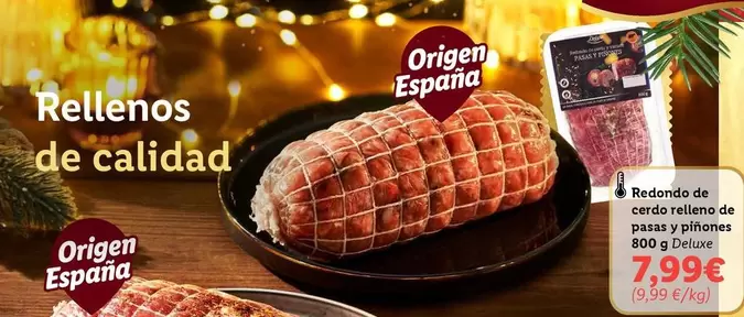 Oferta de Origen - Redondo De Cerdo De Lemon De Pato Y Pinot por 7,99€ en Lidl