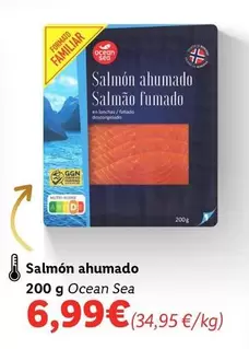 Oferta de Ocean sea - Salmon Ahumado por 6,99€ en Lidl