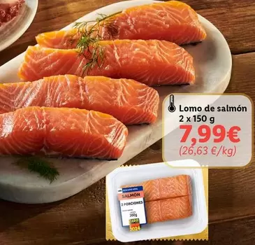 Oferta de Lomo De Salmon por 7,99€ en Lidl