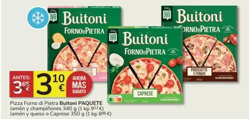 Oferta de Buitoni - Pizza Forno Di Pietra  Paquete por 3,1€ en Consum