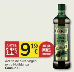 Oferta de Coosur - Aceite De Oliva Virgen Extra Hojiblanca por 9,19€ en Consum