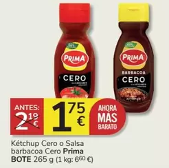 Oferta de Prima - Ketchup Cero O Salsa Barbacoa por 1,75€ en Consum