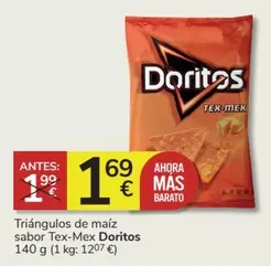 Oferta de Doritos - Triángulos De Maíz Sabor por 1,69€ en Consum