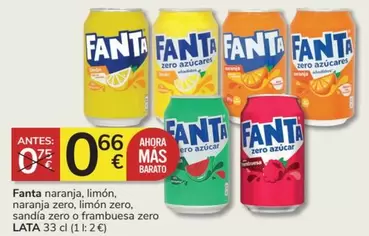 Oferta de Fanta - Naranja por 0,66€ en Consum