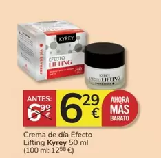 Oferta de Kyrey - Crema De Dia Efecto Lifting por 6,29€ en Consum