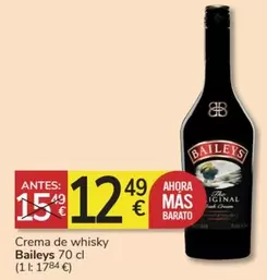 Oferta de Baileys - Crema De Whisky en Consum