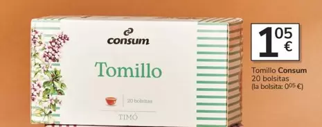 Oferta de Consum - Tomillo por 1,05€ en Consum