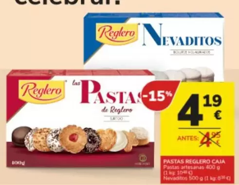 Oferta de Reglero - Pastas por 4,19€ en Consum