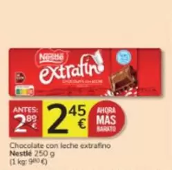 Oferta de Nestlé - Chocolate Con Leche Extrafino por 2,45€ en Consum