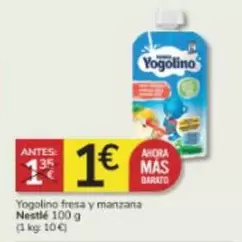 Oferta de Nestlé - Yogolino Fresa Y Manzana por 1€ en Consum