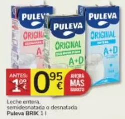 Oferta de Puleva - Leche Entera por 0,95€ en Consum