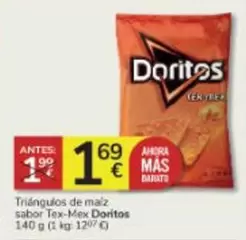 Oferta de Doritos - Doritos Triángulos De Maiz Sabor Tex-Mex por 1,69€ en Consum